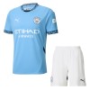 Manchester City Domácí 2024-25 - Dětské Fotbalové Dresy (S/S)